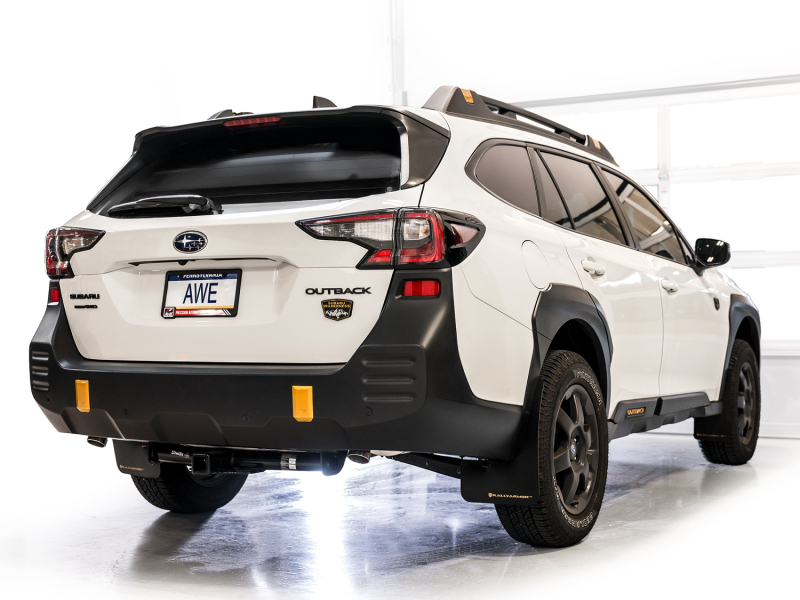 Subaru Outback Performance Exhaust - Dual - AWE Tuning - 0FG Catback with Dual BashGuards - `20-`25